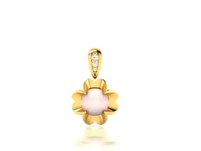 Solitaire Pendants  3D print model 4