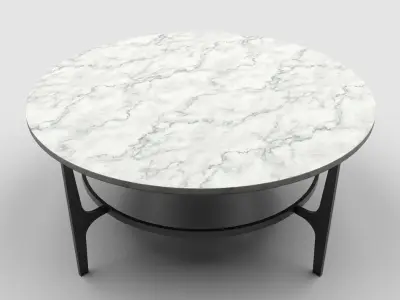 Berhnardt - Avondale Round Metal Cocktail Table Low-poly 3D model