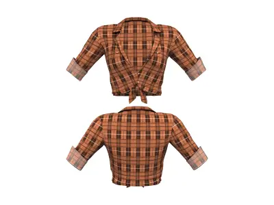 Full Cowgirl Outfit Low-poly 3D model