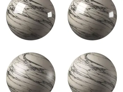 Marble Material and Porcelain Stoneware Tiles - Set 11 Texture