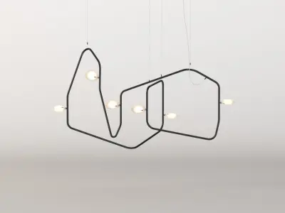 Palindrome 6 Chandelier 3D model