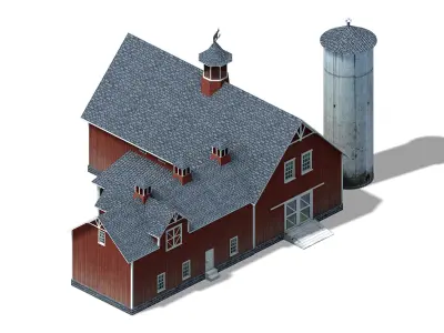 Heterogeneous - Building - Building B Building 05 3D model