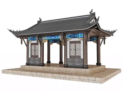 Japan Historic Pavilion 3D model