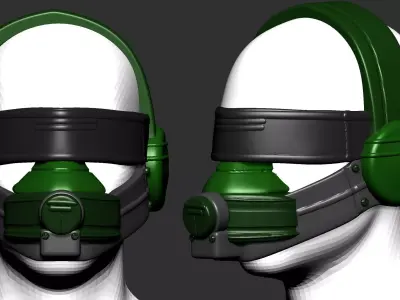 helmet high poly sculpt 3d printable ver 3 3D model 3D model