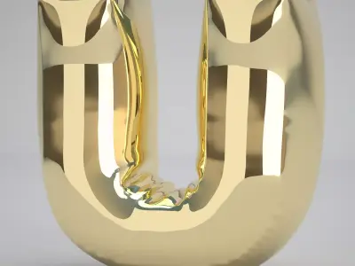 U Balloon Gold 3D model