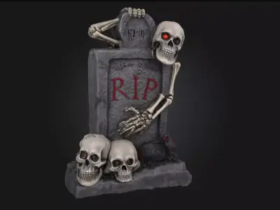 Graveyard Specter  Haunting Spirit of the Forgotten 3D model