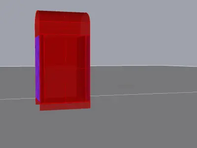 Park litter bin 02 3D model