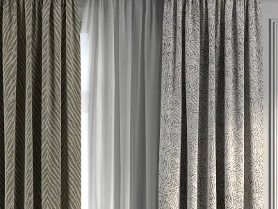 Curtain Set 276 3D model