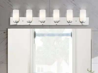 Wallace Polished Chrome Vanity Light Free 3D model