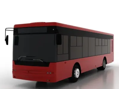 Bus Bogdan A70132 Low Low-poly 3D model