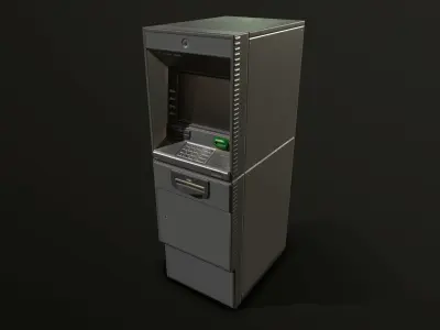 ATM Cashmachine 2 Low-poly 3D model