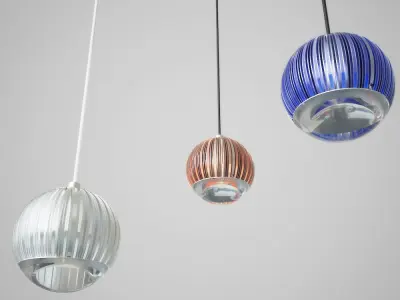 TOM DIXON FIN PENDANT LIGHTS 3D model