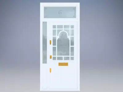 Art Nouveau-style front door  3D model
