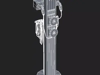 EV Station 3D model