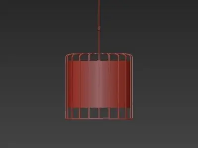 Sprocket 9 Light Matte Gold Pendant 3D model