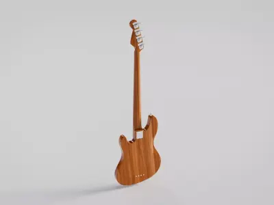 Electric Bass Guitar 3D model