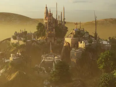 Morocco Temple Low-poly 3D model