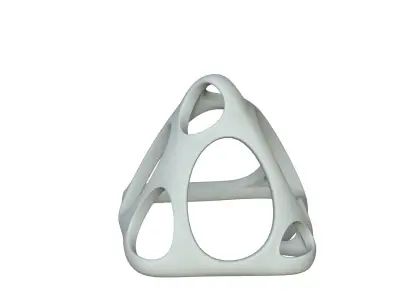 SciFi Cube Object No 58242 Low Poly Shape Low-poly 3D model