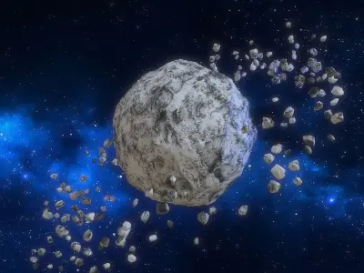 Pack of dead planets 3D model