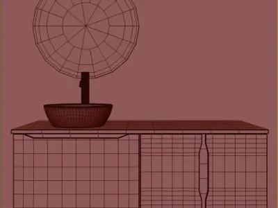 bathroom set 11 Low-poly 3D model