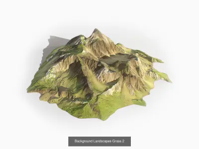 Background Landscapes Grass Collection 3D Model Pack