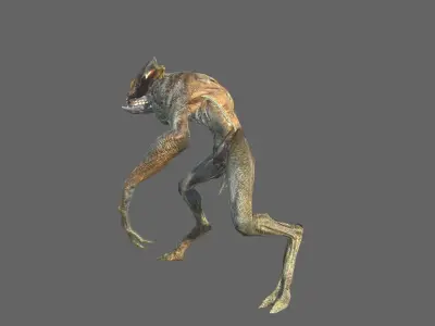 Alien Heavy Soldier Low-poly 3D model