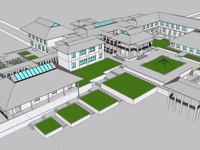 vacation spot-Resort-Fashion Leisure Hotel-0167 3D model