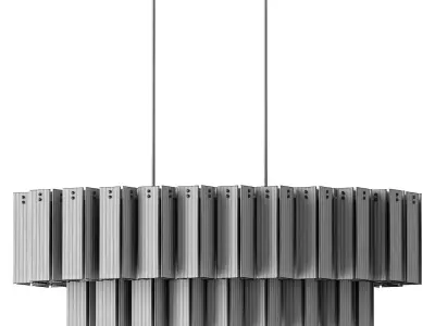 Delsie Oval Chandelier 3D model purchase