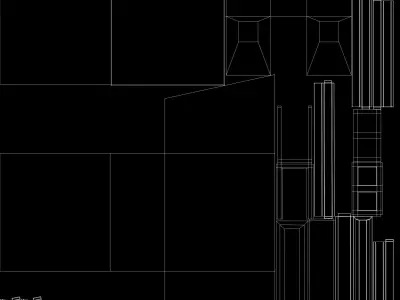 Wooden House Low-poly 3D model