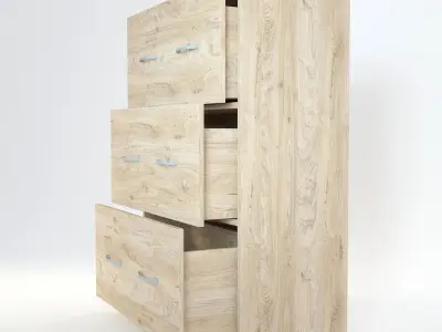 Wooden Cabinet 17 3D model