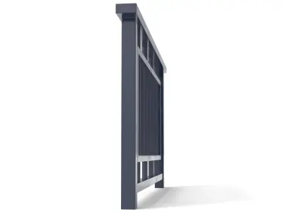 Street Fence - Bars 3D model