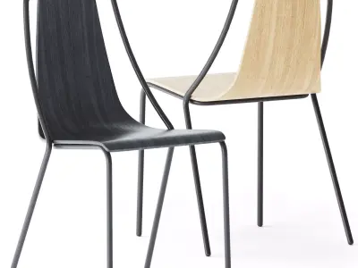 Ola S M LG Chair by Midj 3D model
