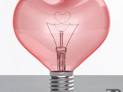 Heart Bulb 3D model