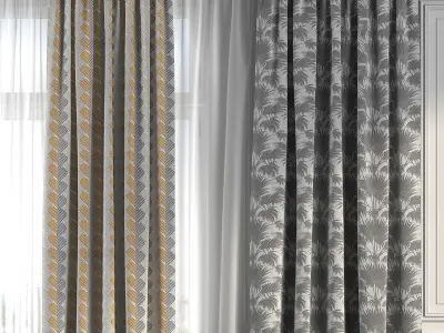 Curtain Set 237 3D model