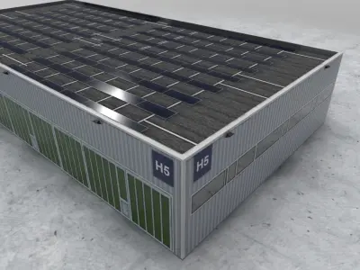 LOWS Hangar 5 Low-poly 3D model