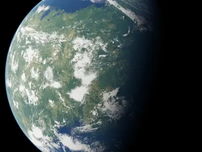 Planet Shah Tula 12K 3D model