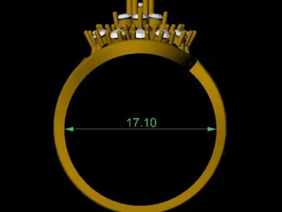 Rings 3D print model