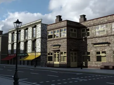 Greenwich Street - Blue Angel 3D model