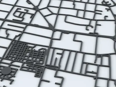 Innsbruck Road Network and Streets 3D model