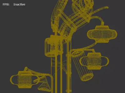 Urban Fossil - Industrial Post-Apocalyptic Tree Free 3D model