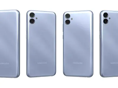 Samsung Galaxy A04e Light Blue High Poly 3D model