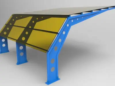 Carport 3D model purchase