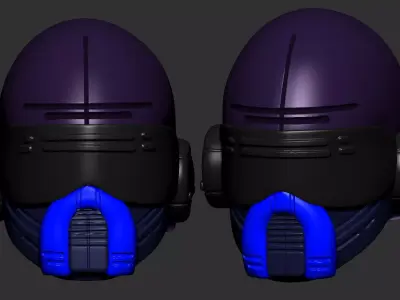 helmet high poly sculpt 3d printable  3D model