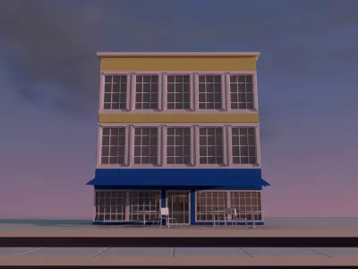 3d model of a house in the English style 3D model
