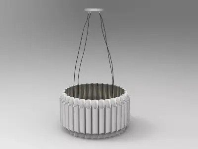 Galliano Round Chandelier Low-poly 3D model