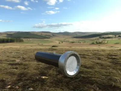 Low poli flashlight  Free low-poly 3D model