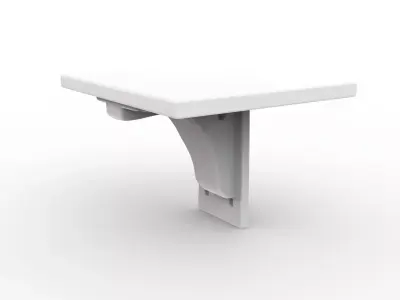 Floating Shelf Bracket Hidden Mount 3D Print Model 3D print model