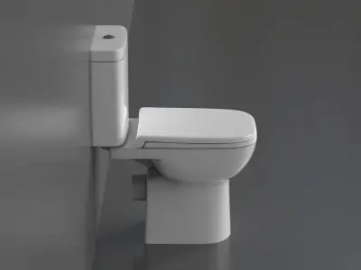 WC45 Toilet 3D model