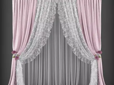 Curtain 3D model 131 3D model