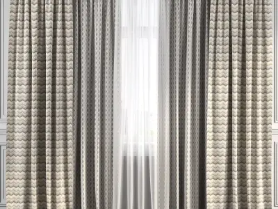 Curtain Set 191 3D model
